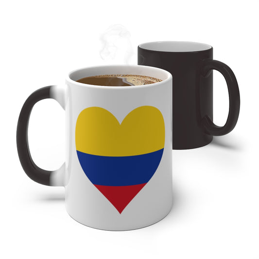 Colombia Heart Color Changing Mug