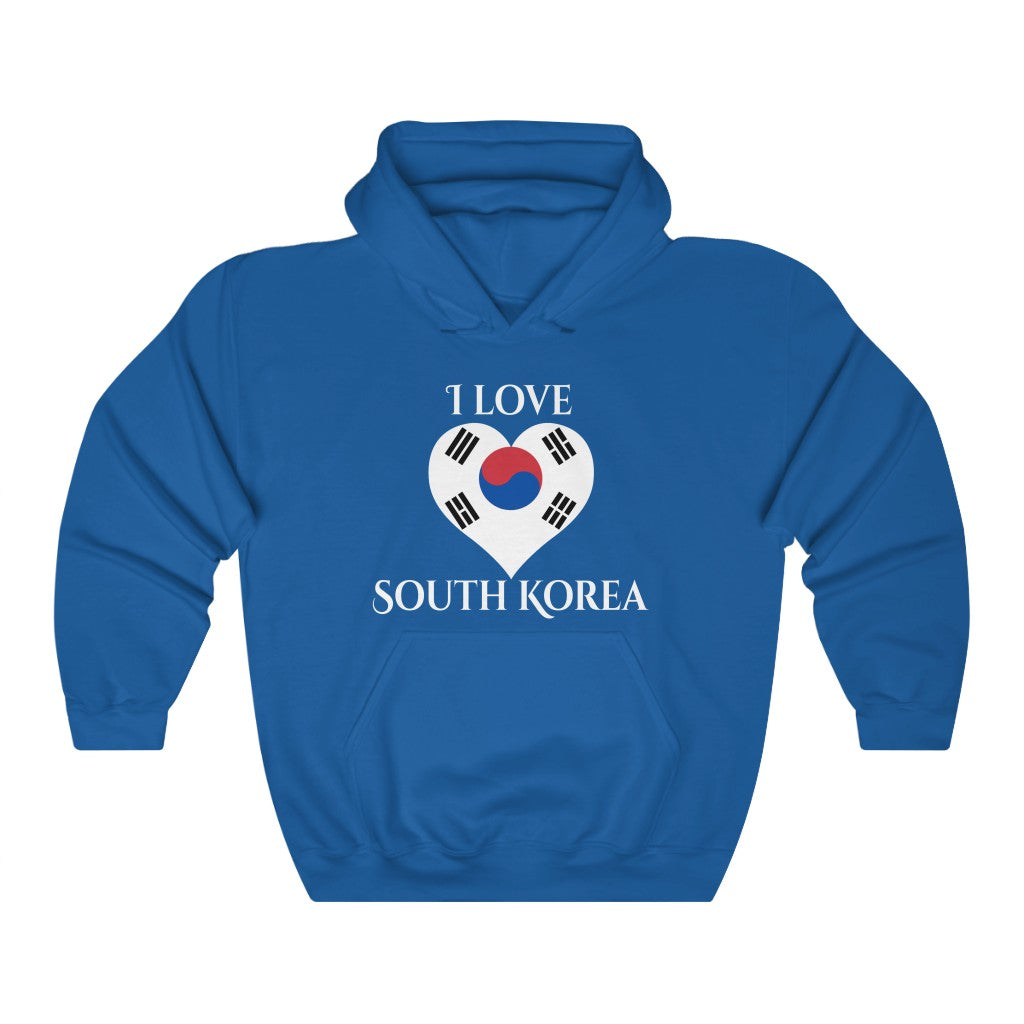 South Korea Heart Flag Hoodie Sweatshirt 2 - Unisex