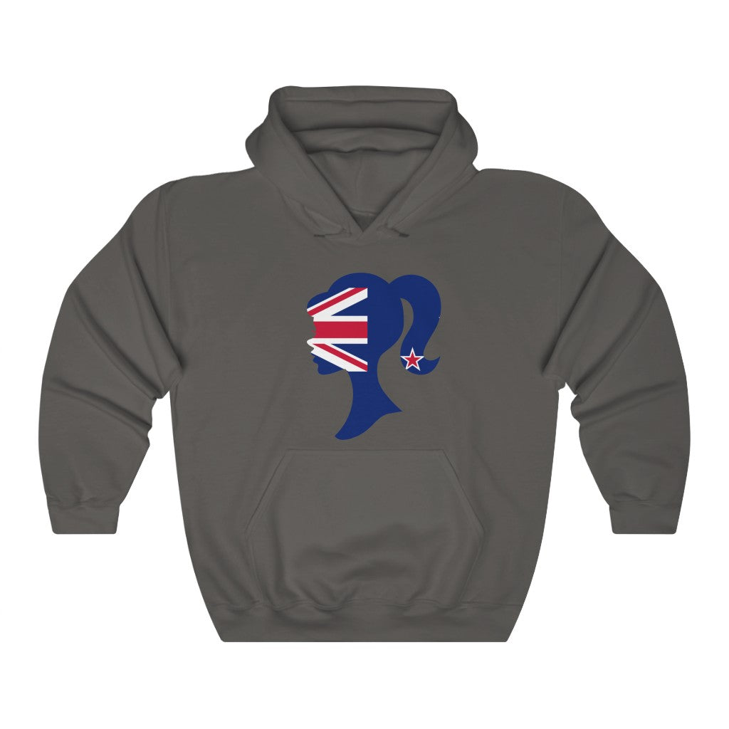 New Zealand Girl Flag Hoodie Sweatshirt - Unisex