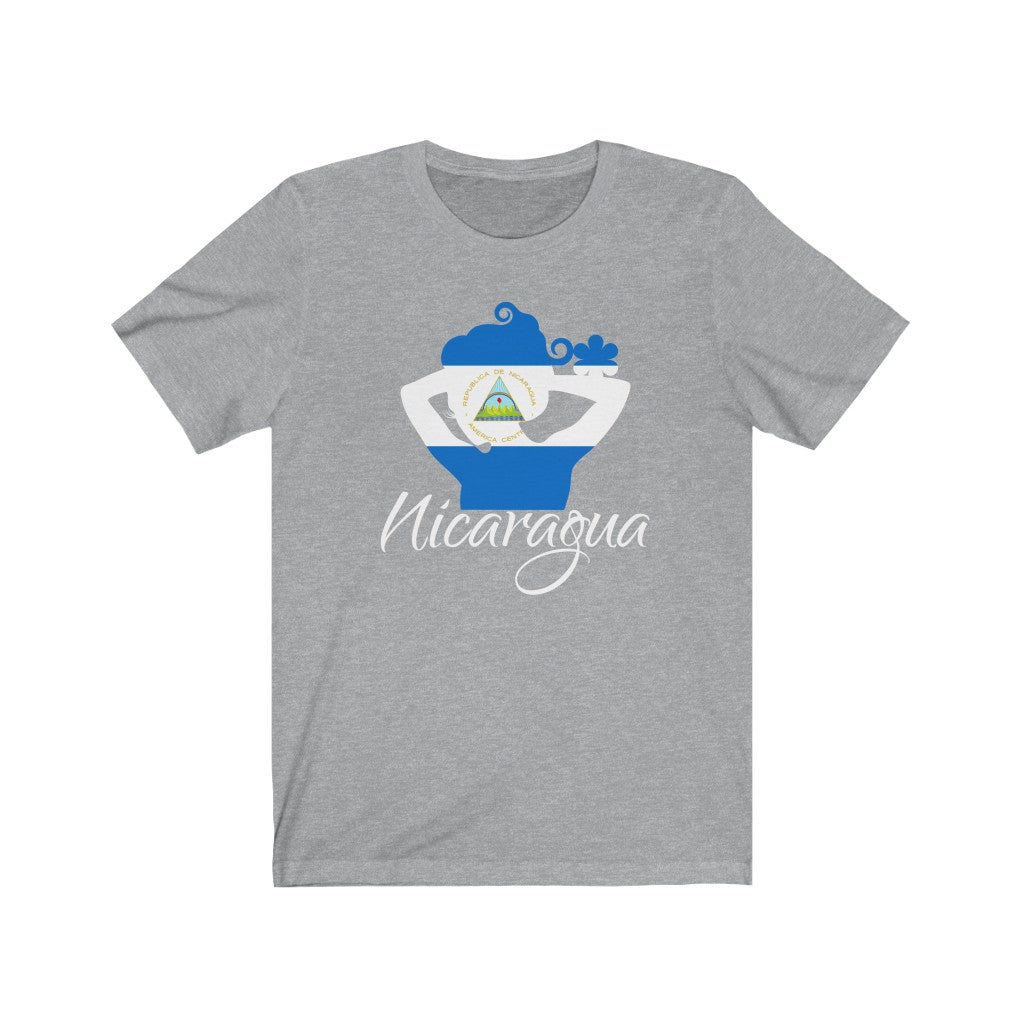 Nicaragua Lady Flag Premium Tee 2 - Unisex