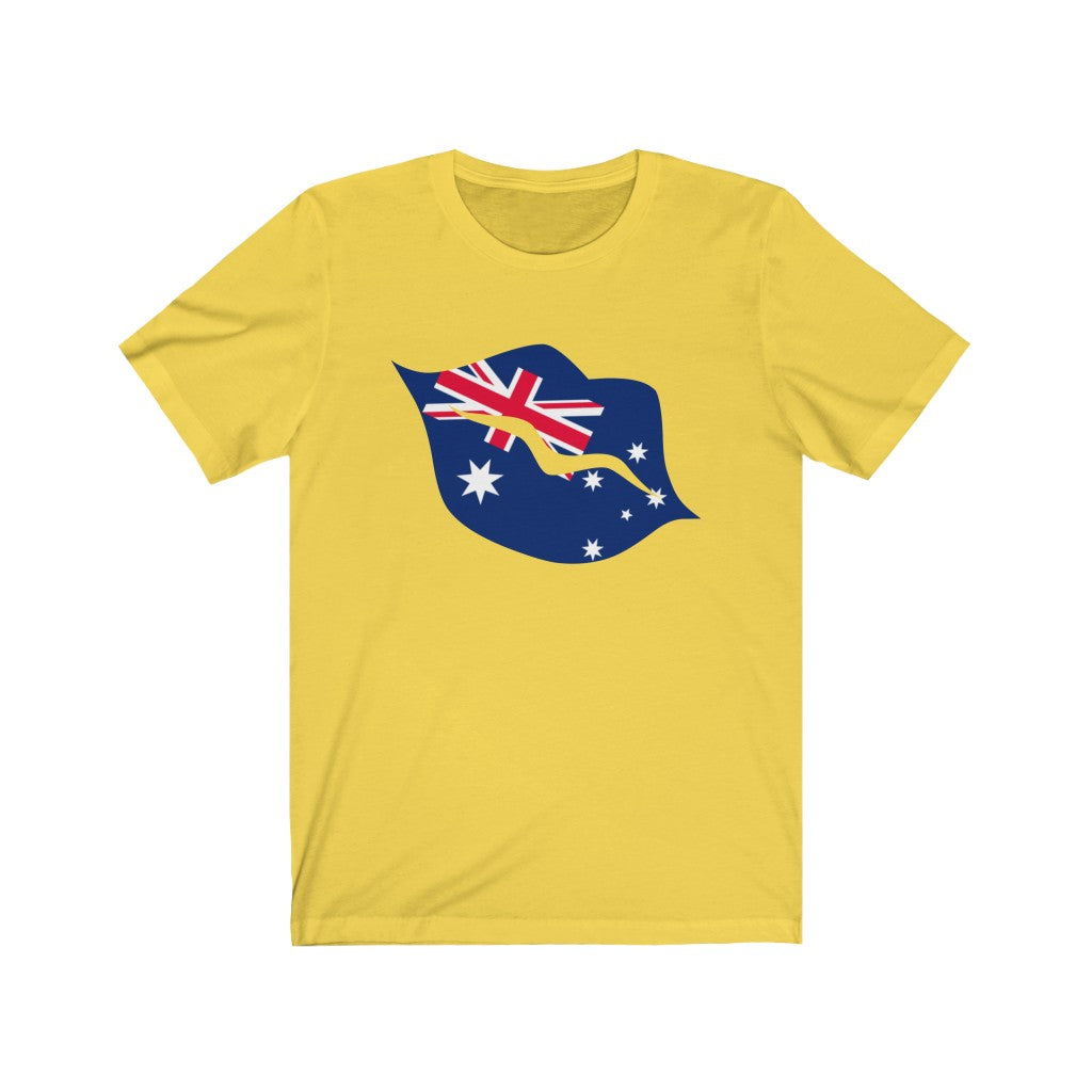 Australia Lips Flag Premium Tee - Unisex
