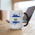 El Salvador Republic Splat Color Changing Mug