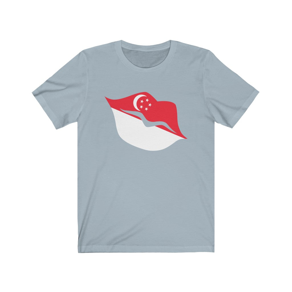 Singapore Lips Flag Premium Tee - Unisex