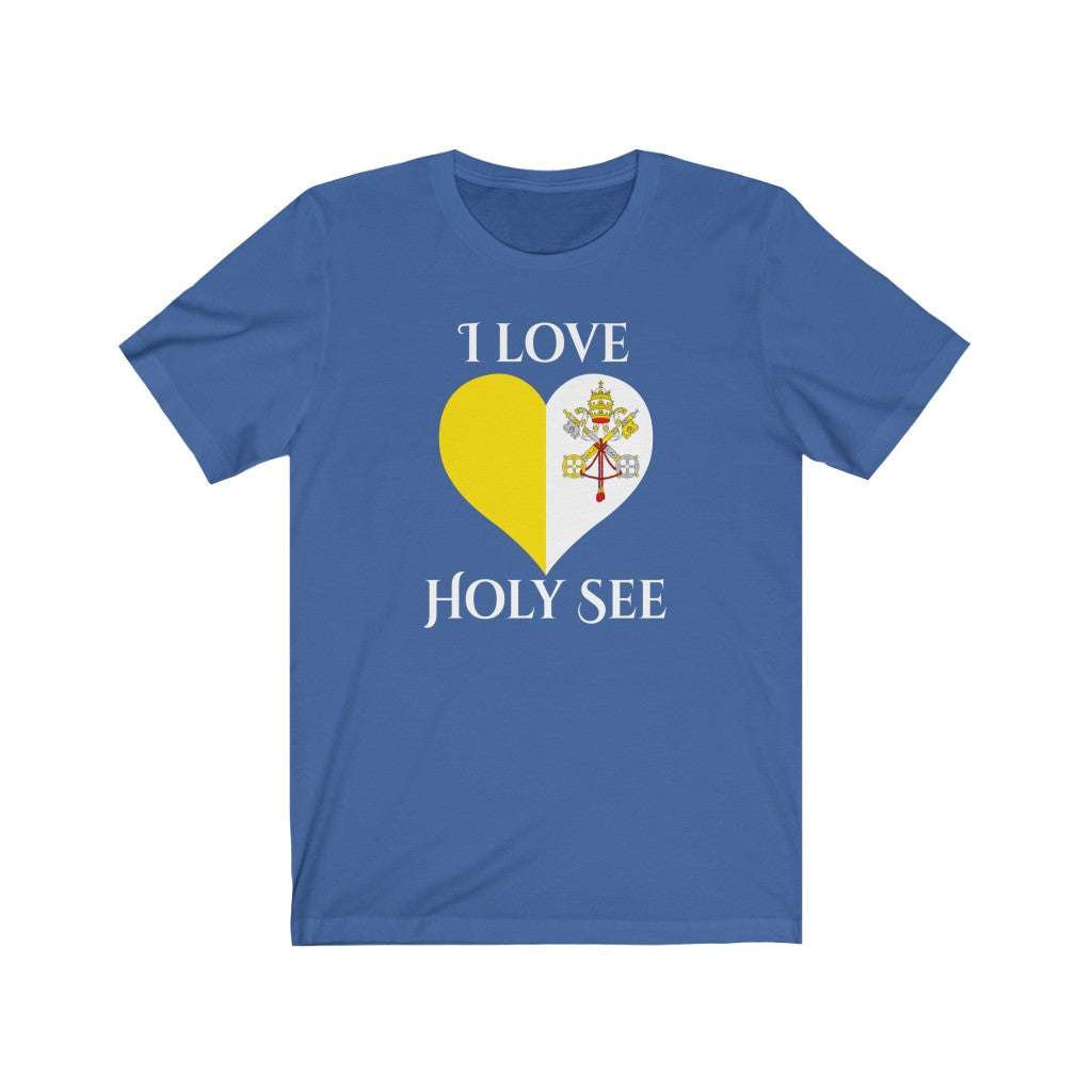 Holy See Heart Flag Premium Tee 2 - Unisex
