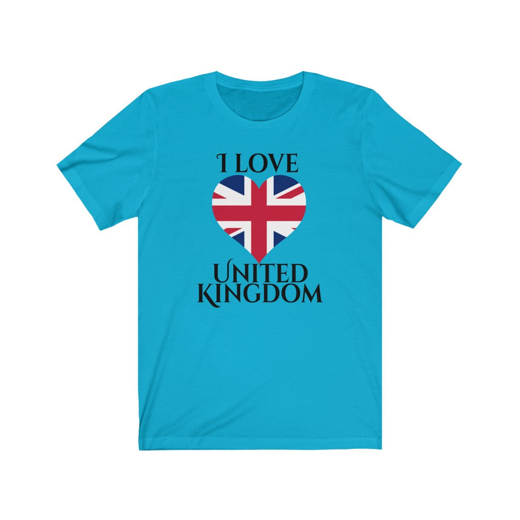 United Kingdom Heart Flag Premium Tee 1 - Unisex