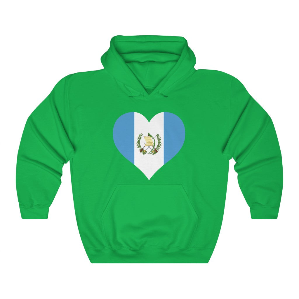Guatemala Heart Flag Hoodie Sweatshirt - Unisex
