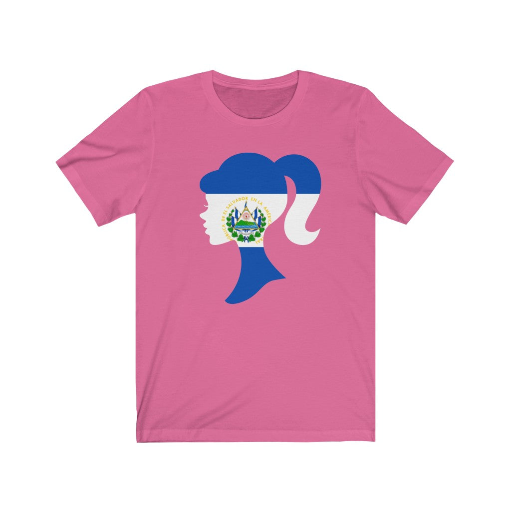 El Salvador Girl Flag Premium Tee - Unisex