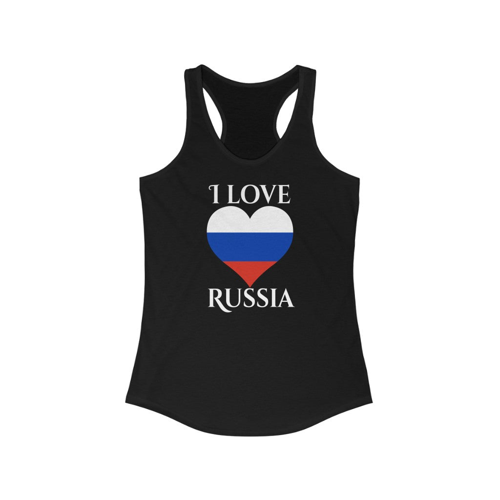 Russia Heart Flag Tank 2 - Women