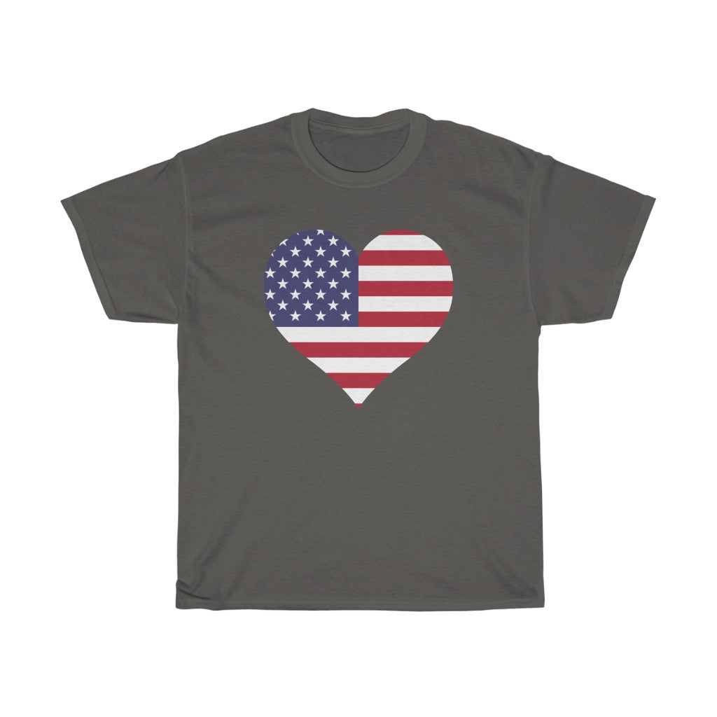 United States of America Heart Flag Standard Tee - Unisex