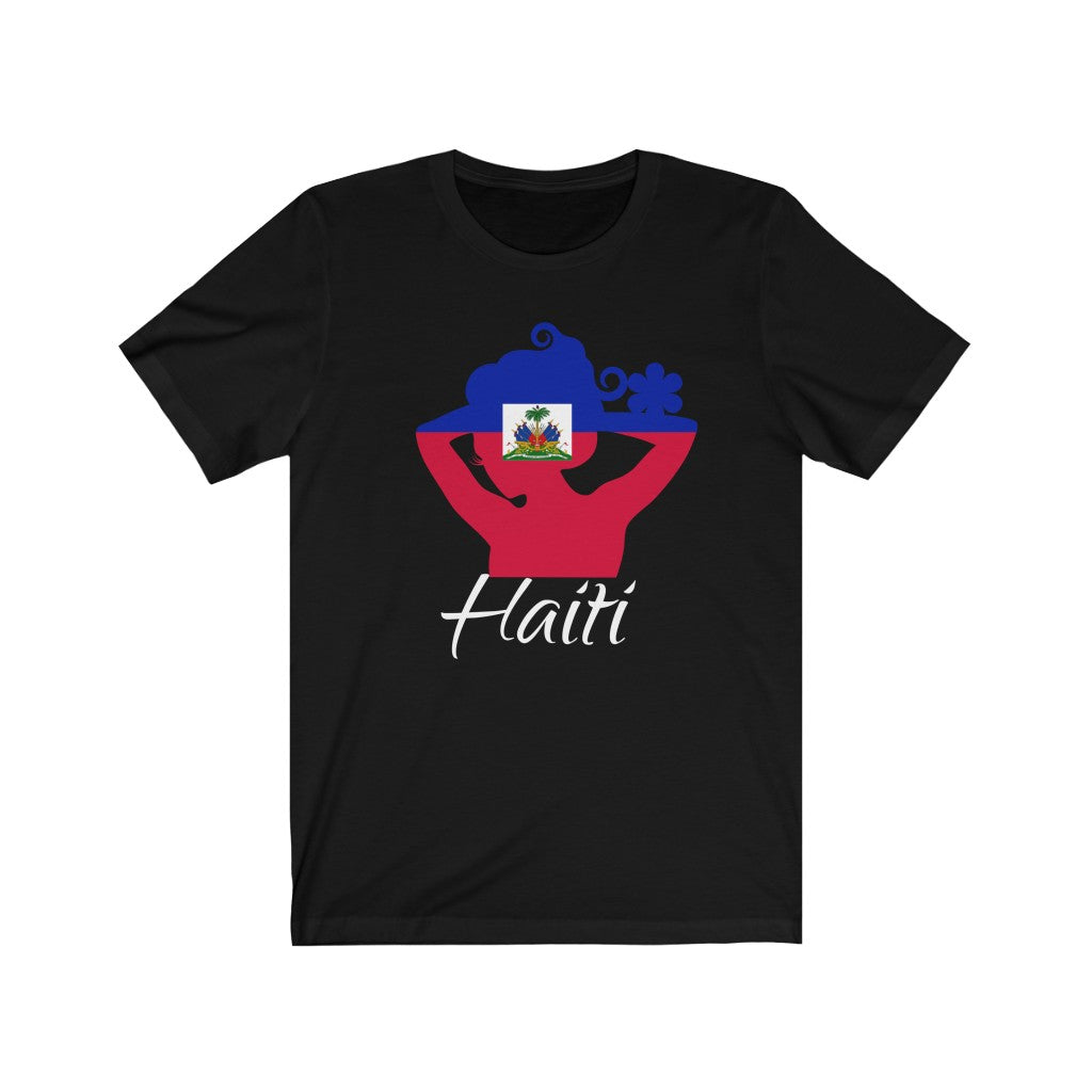 Haiti Lady Flag Premium Tee 2 - Unisex