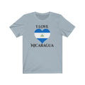 Nicaragua Heart Flag Premium Tee 1 - Unisex