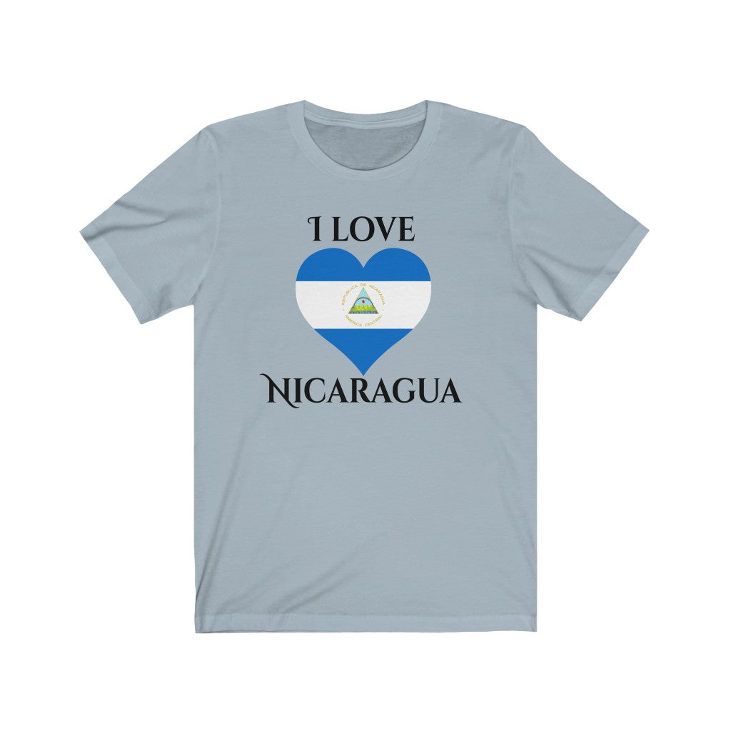 Nicaragua Heart Flag Premium Tee 1 - Unisex