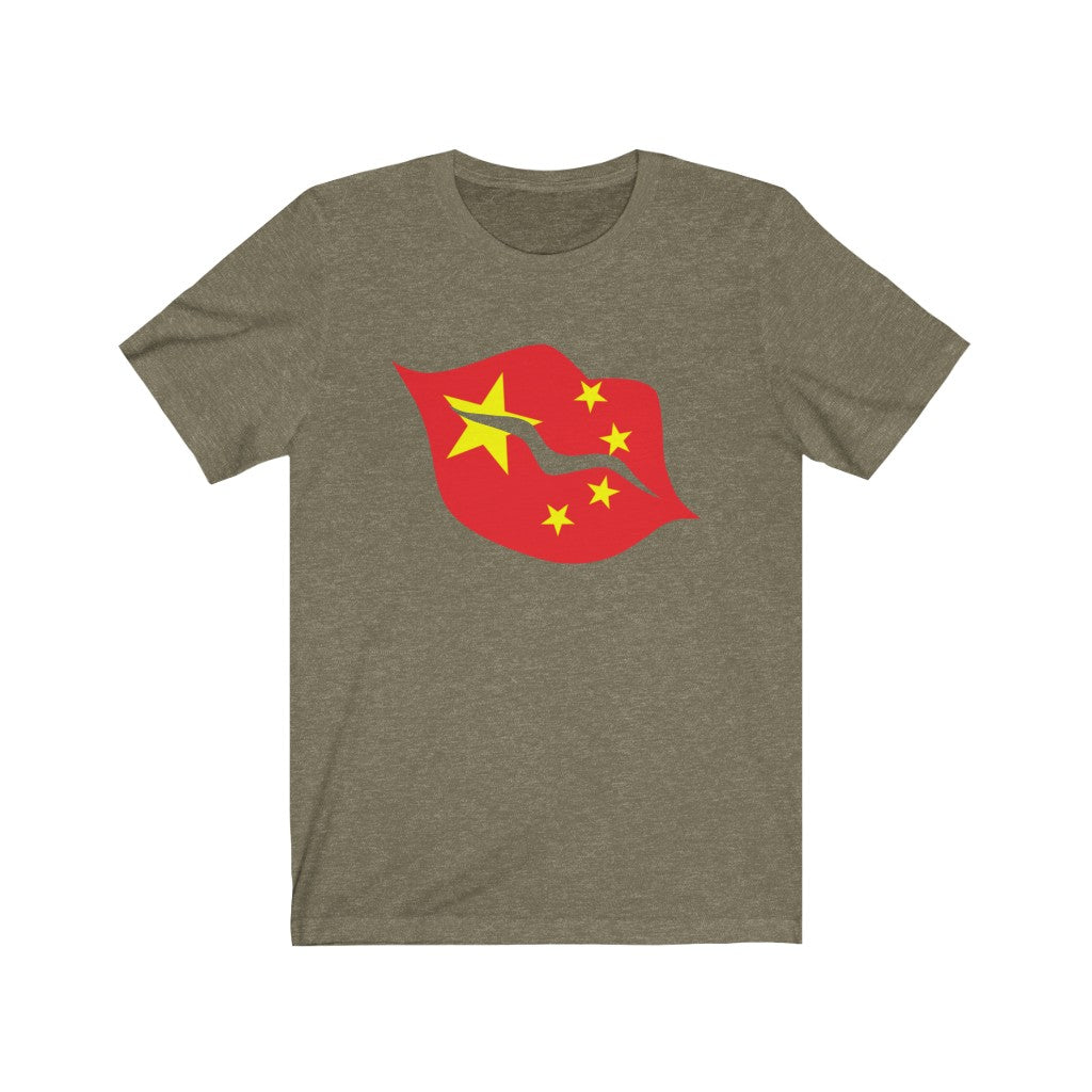 China Lips Flag Premium Tee - Unisex