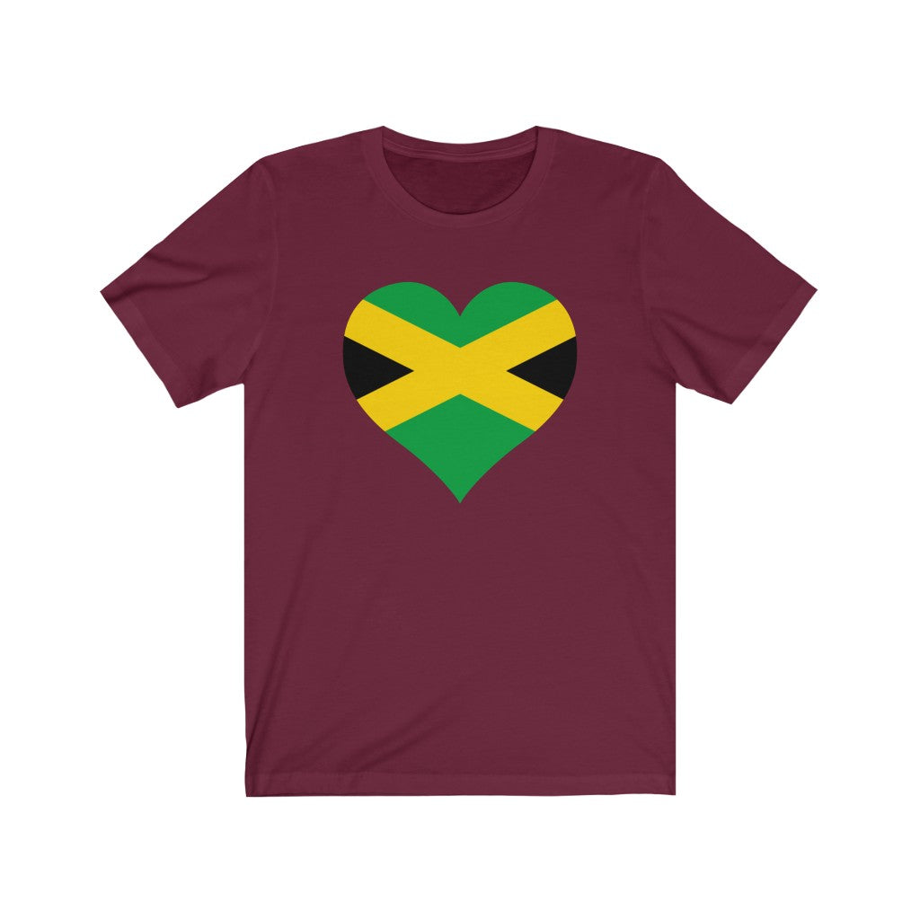 Jamaica  Heart Flag Premium Tee - Unisex