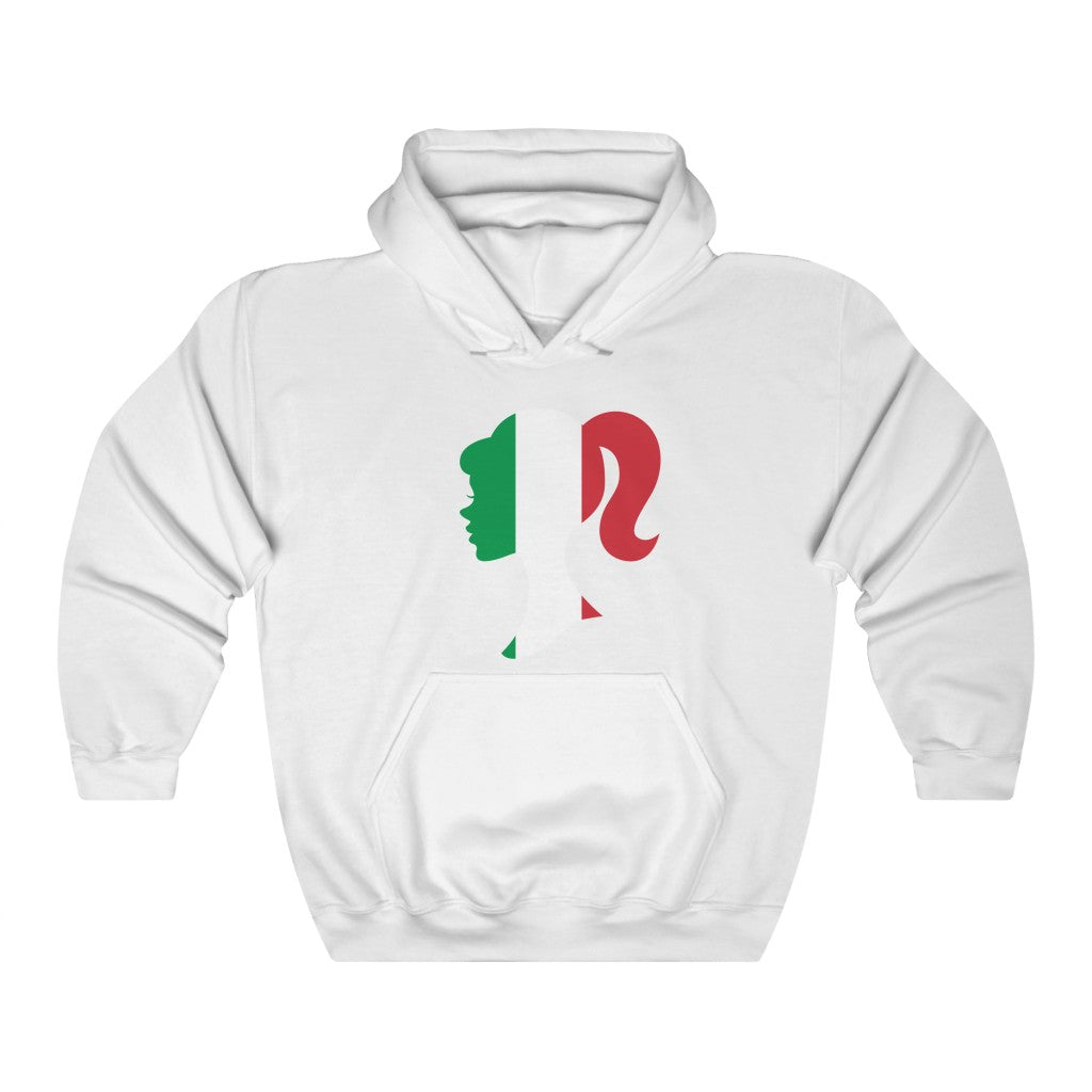 Italy Girl Flag Hoodie Sweatshirt - Unisex