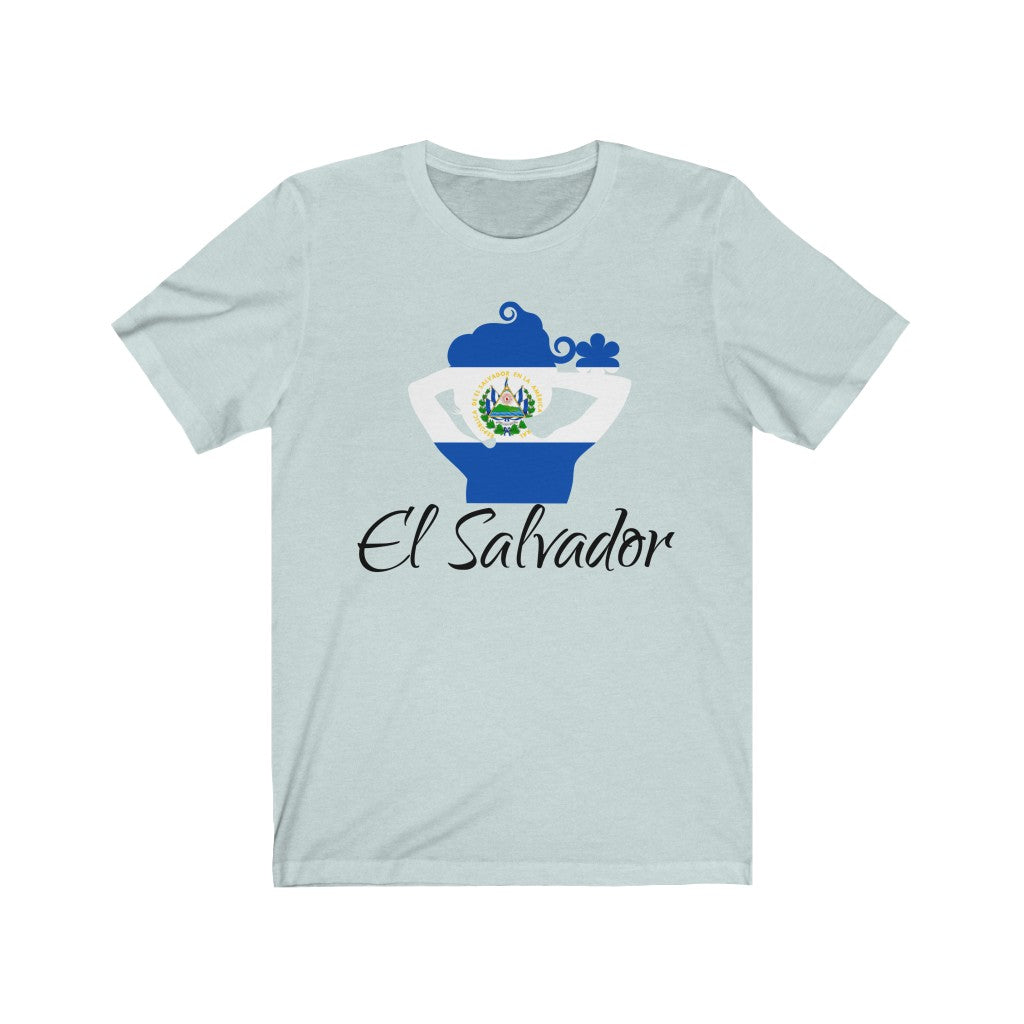 El Salvador Lady Flag Premium Tee 1 - Unisex