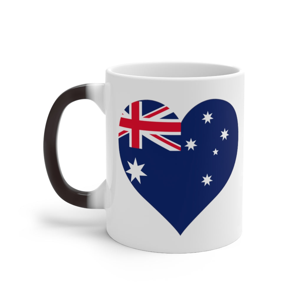 Australia Heart Color Changing Mug