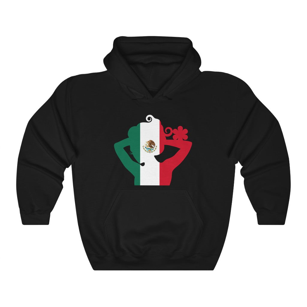 Mexico Lady Flag Hoodie Sweatshirt - Unisex