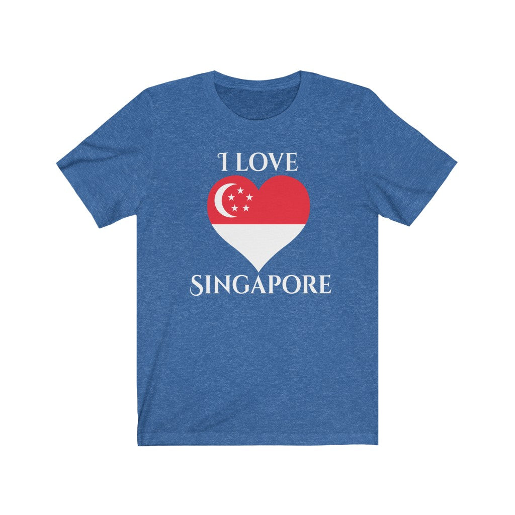 Singapore Heart Flag Premium Tee 2 - Unisex