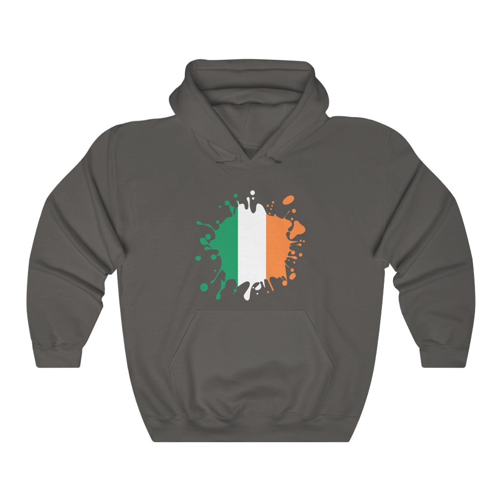 Ireland Splat Flag Hoodie Sweatshirt - Unisex