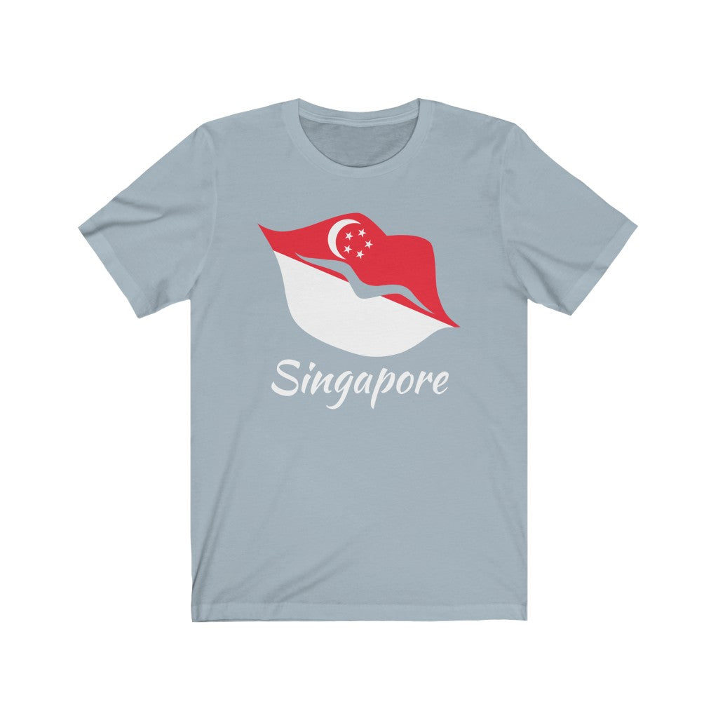 Singapore Lips Flag Premium Tee 2 - Unisex