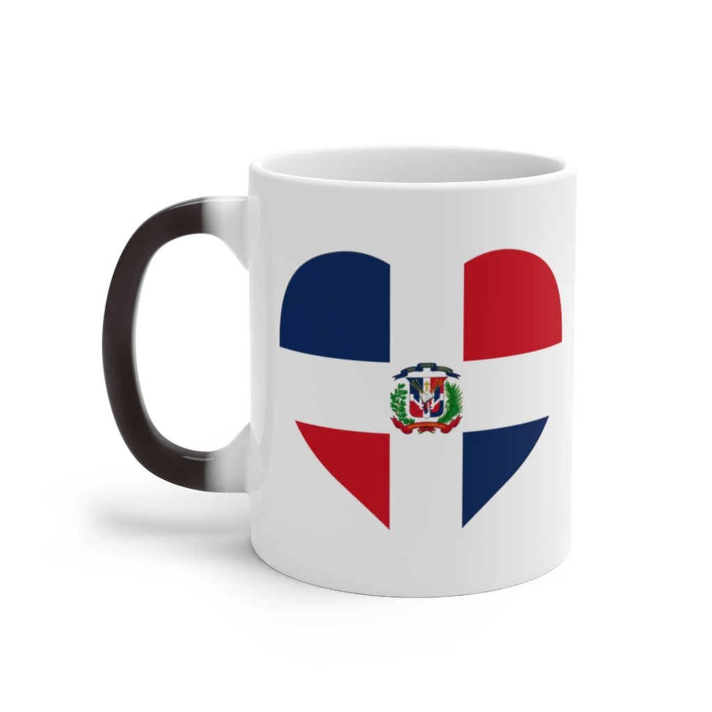 Dominican Republic Heart Color Changing Mug