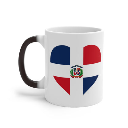 Dominican Republic Heart Color Changing Mug