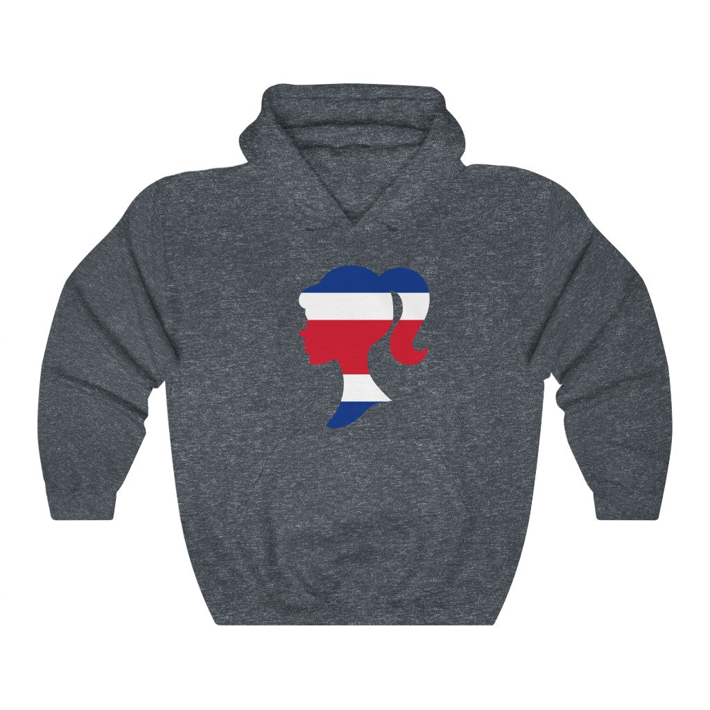Costa Rica Girl Flag Hoodie Sweatshirt - Unisex