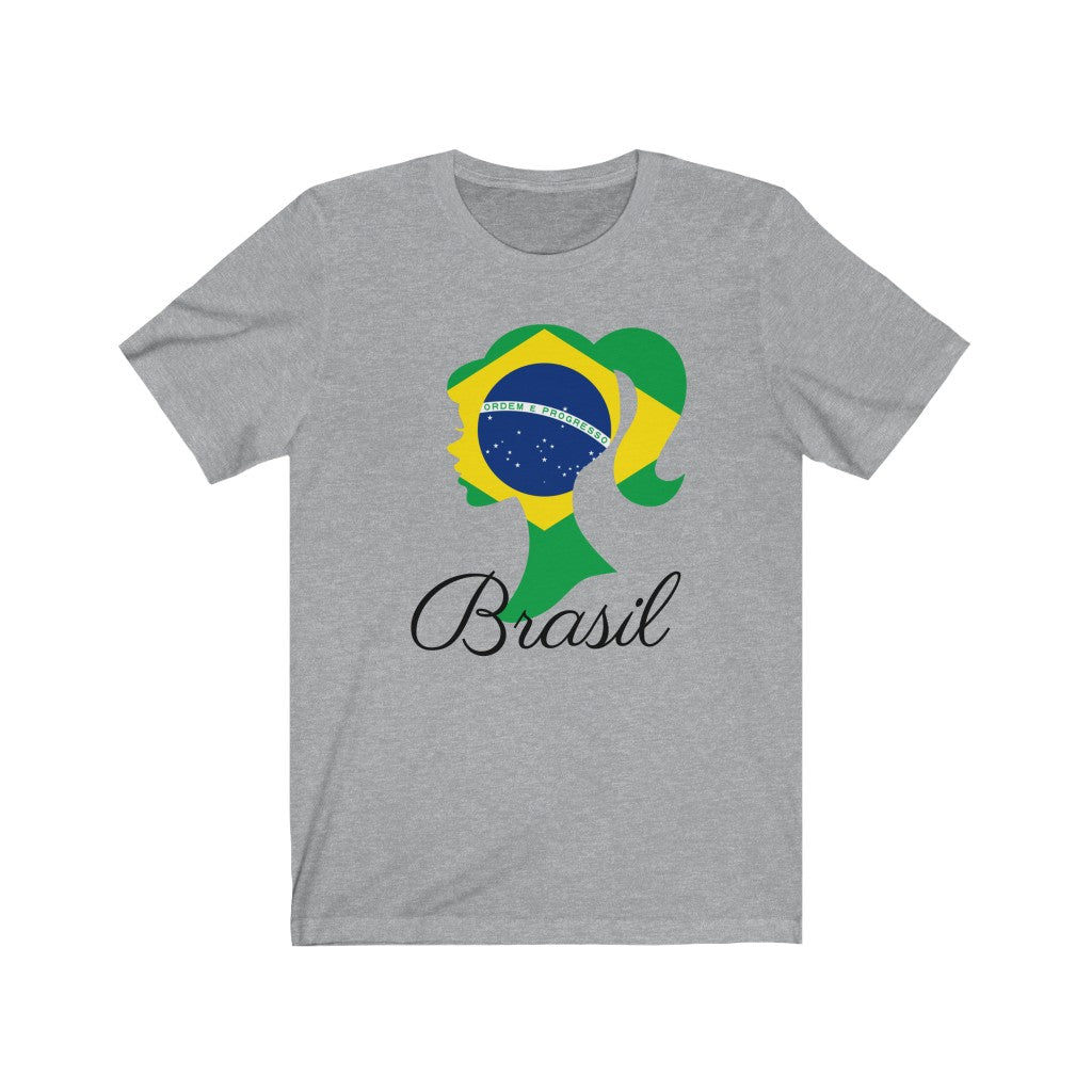 Brazil (Brasil) Girl Flag Premium Tee 1 - Unisex