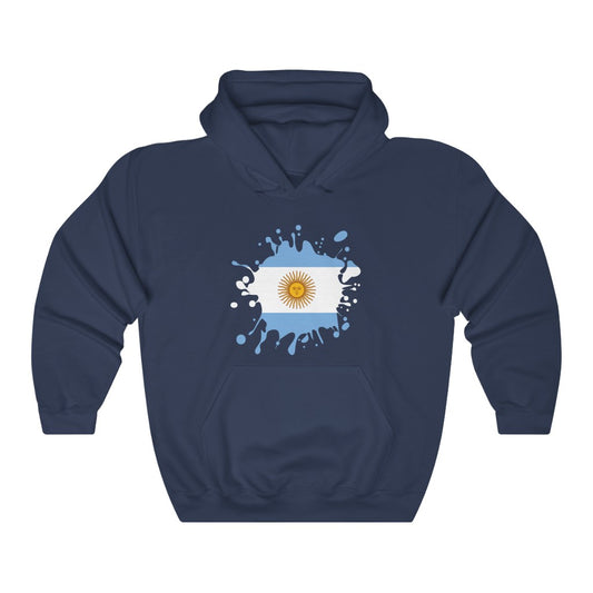 Argentina Splat Flag Hoodie Sweatshirt - Unisex