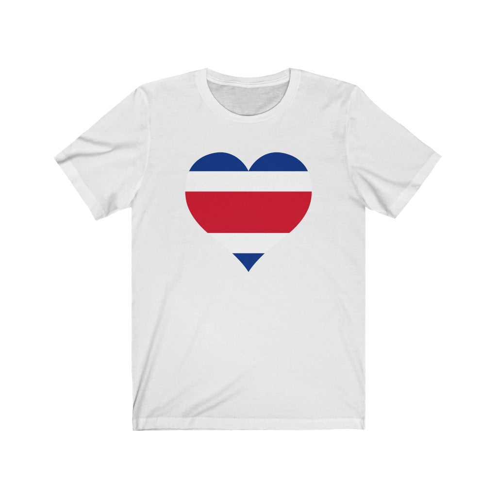 Costa Rica Heart Flag Premium Tee - Unisex
