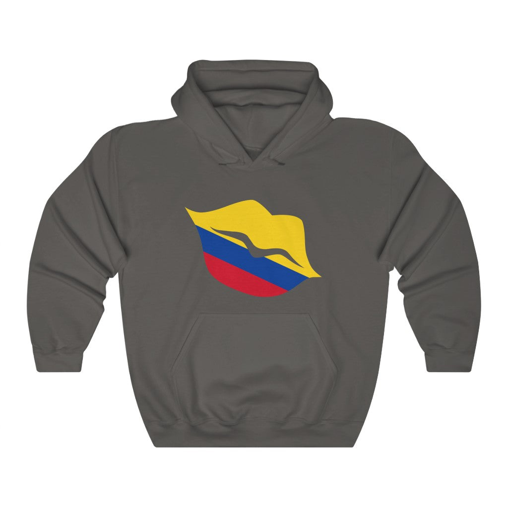 Colombia Lips Flag Hoodie Sweatshirt - Unisex