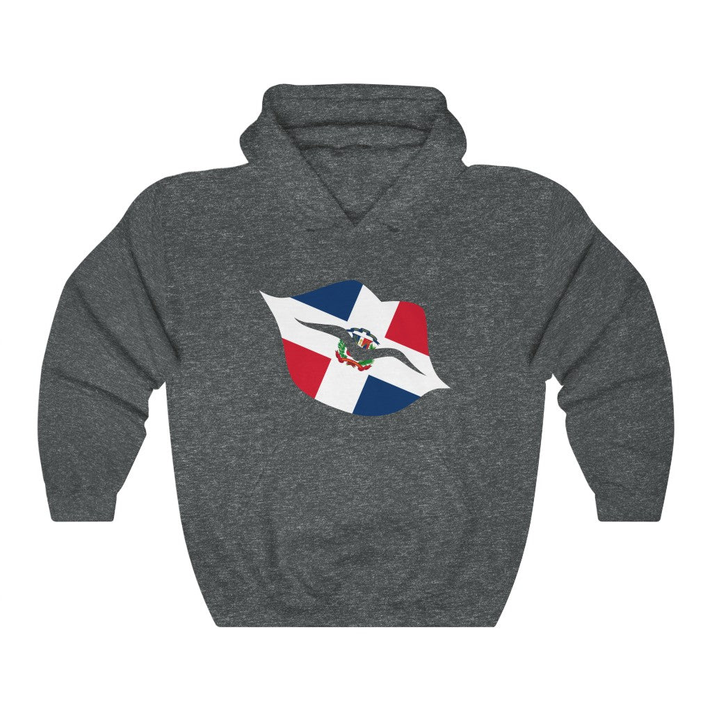 Dominican Republic Lips Flag Hoodie Sweatshirt - Unisex