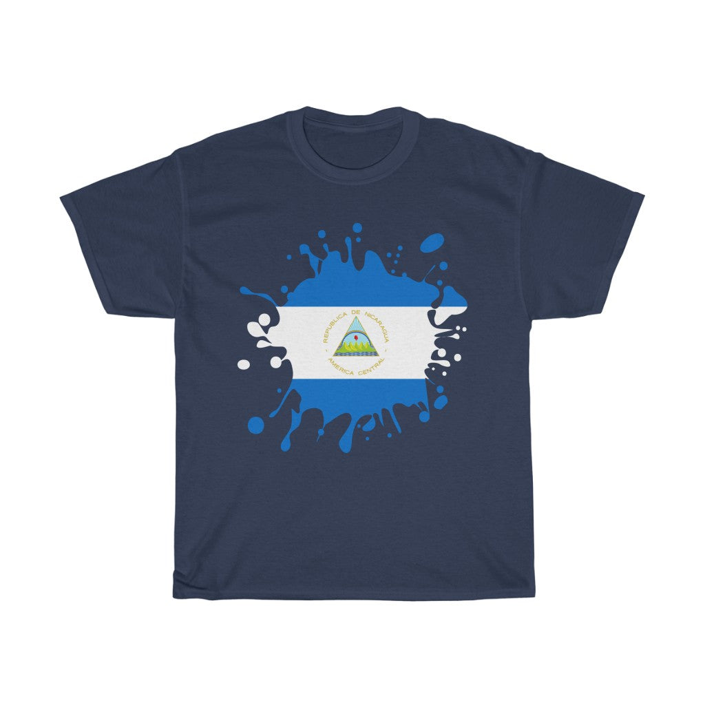 Nicaragua Splat Flag Standard Tee - Unisex