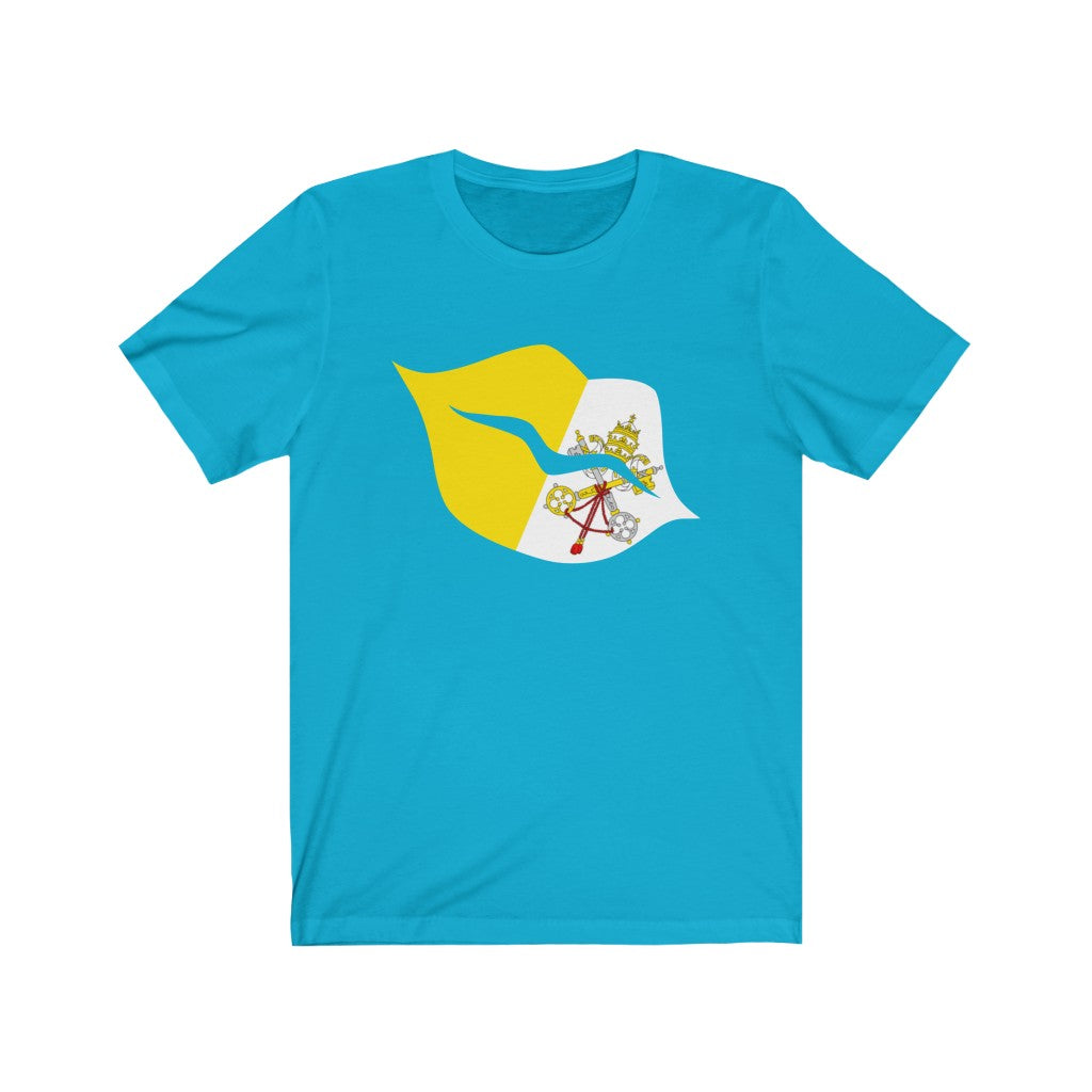 Holy See Lips Flag Premium Tee - Unisex