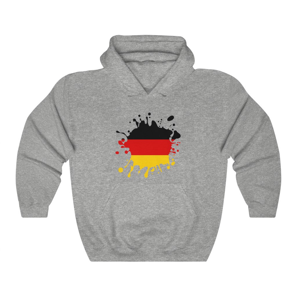 Germany Splat Flag Hoodie Sweatshirt - Unisex