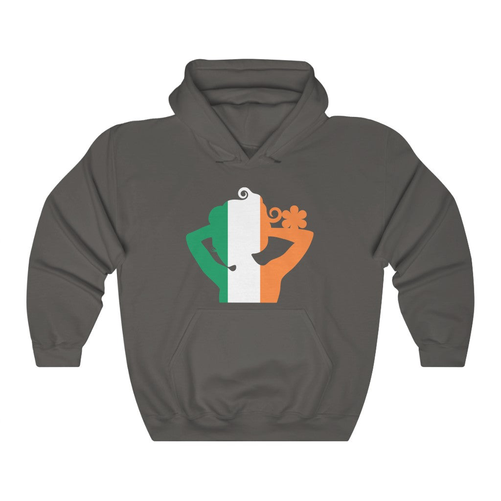 Ireland Lady Flag Hoodie Sweatshirt - Unisex