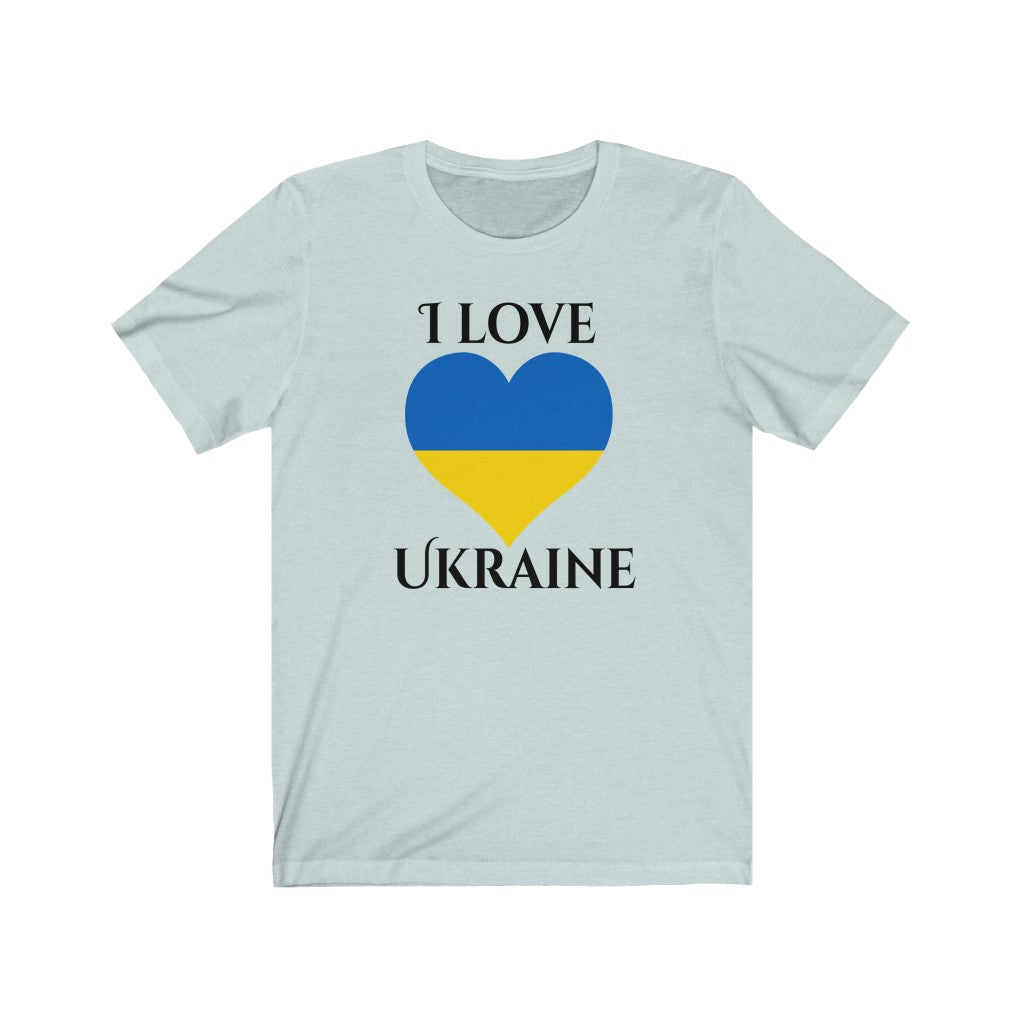 Ukraine Heart Flag Premium Tee 1 - Unisex