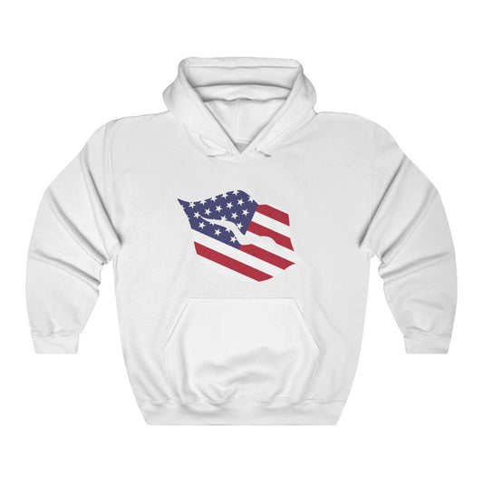 United States of America Lips Flag Hoodie Sweatshirt - Unisex
