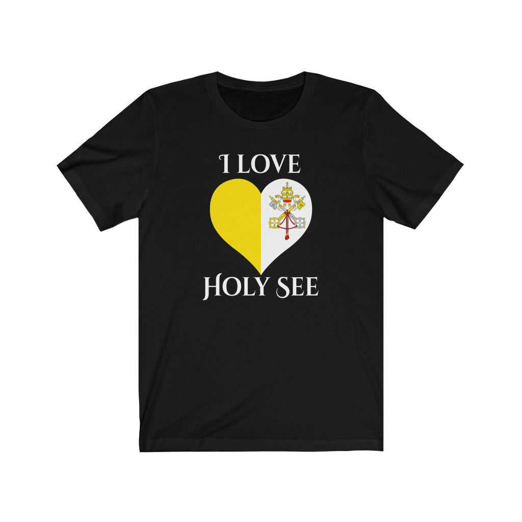 Holy See Heart Flag Premium Tee 2 - Unisex