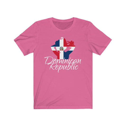 Dominican Republic Lady Flag Premium Tee 4 - Unisex