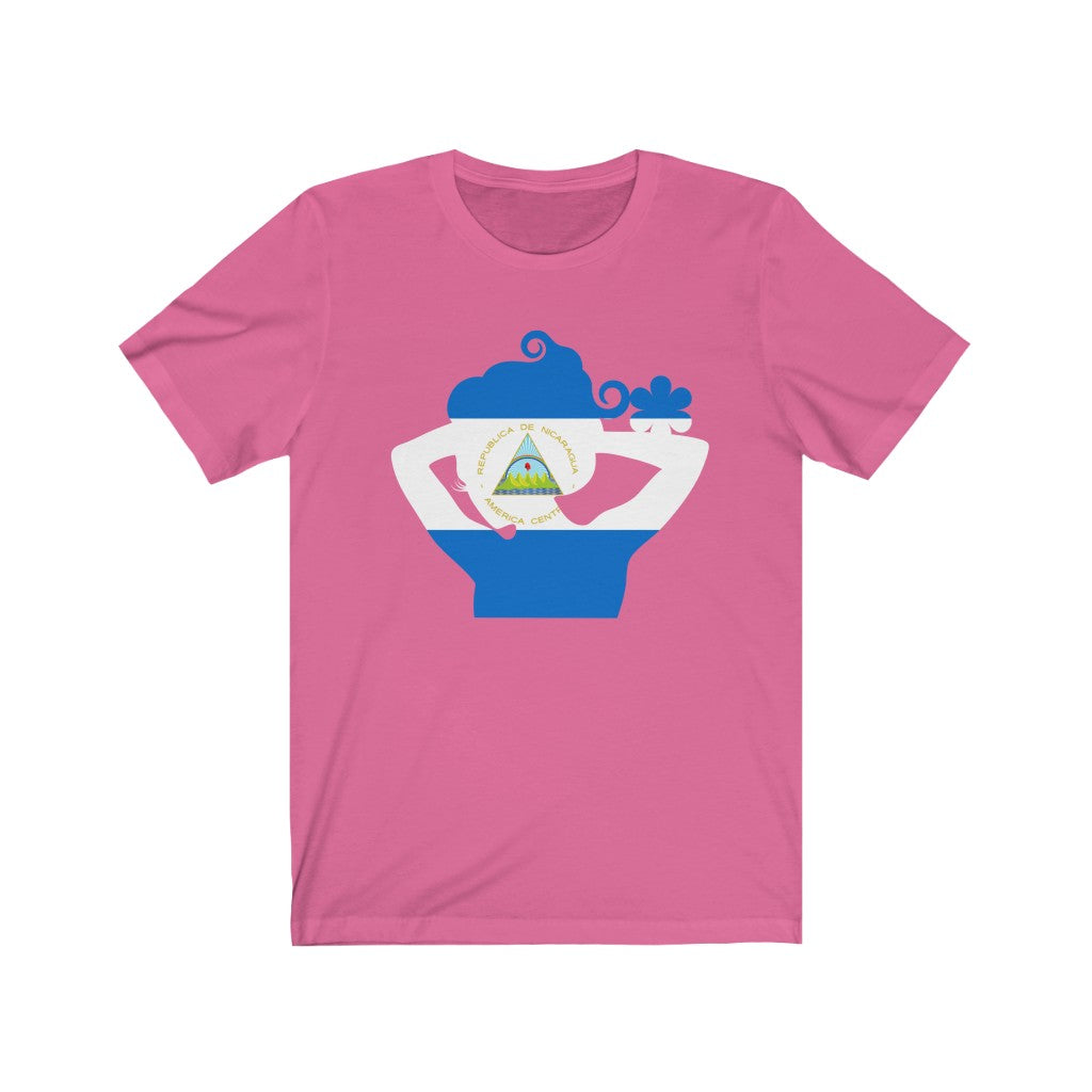 Nicaragua Lady Flag Premium Tee - Unisex