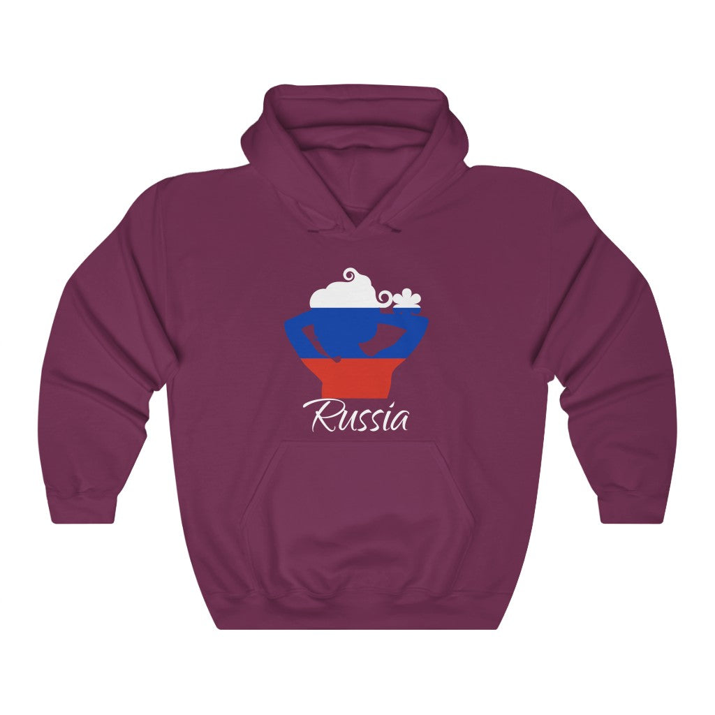 Russia Lady Flag Hoodie Sweatshirt 2 - Unisex