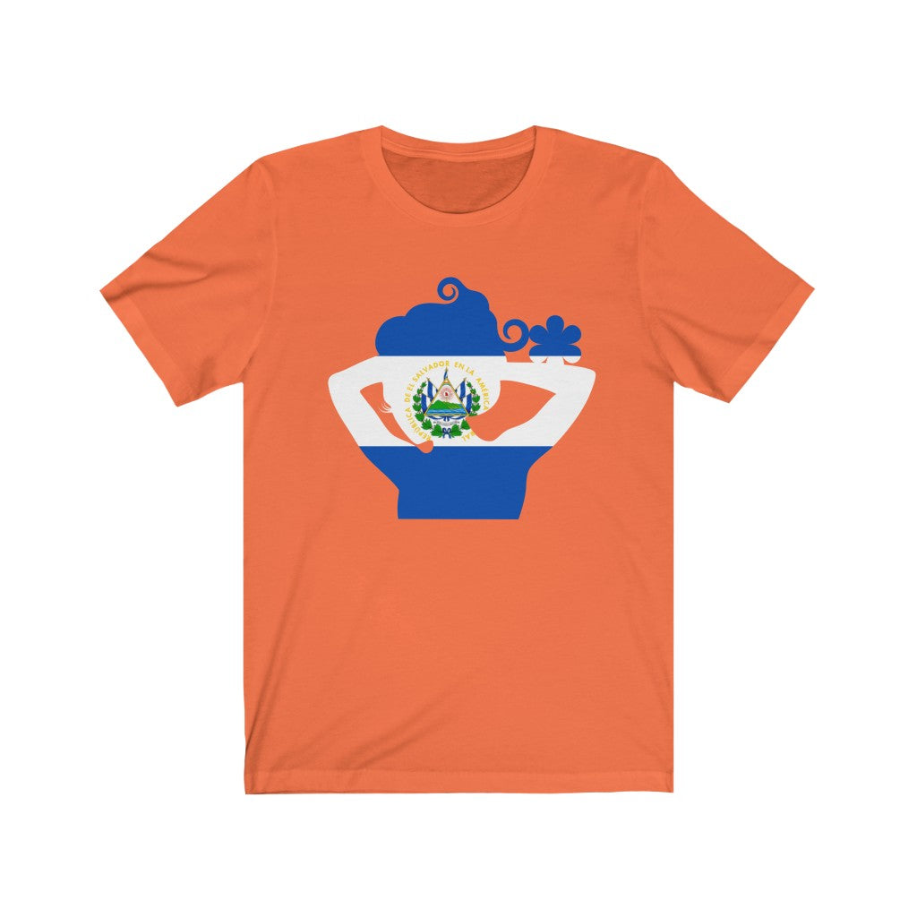 El Salvador Lady Flag Premium Tee - Unisex