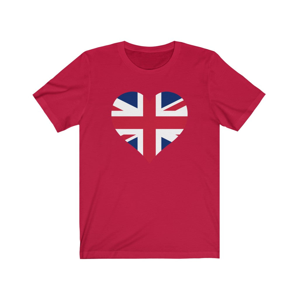 United Kingdom Heart Flag Premium Tee - Unisex