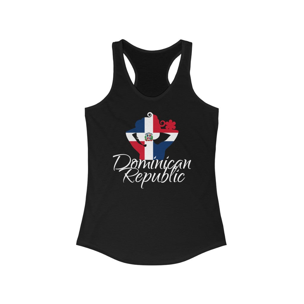 Dominican Republic Lady Flag Tank 4 - Women