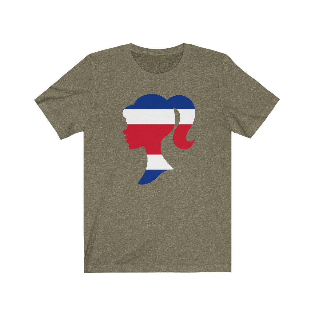 Costa Rica Girl Flag Premium Tee - Unisex