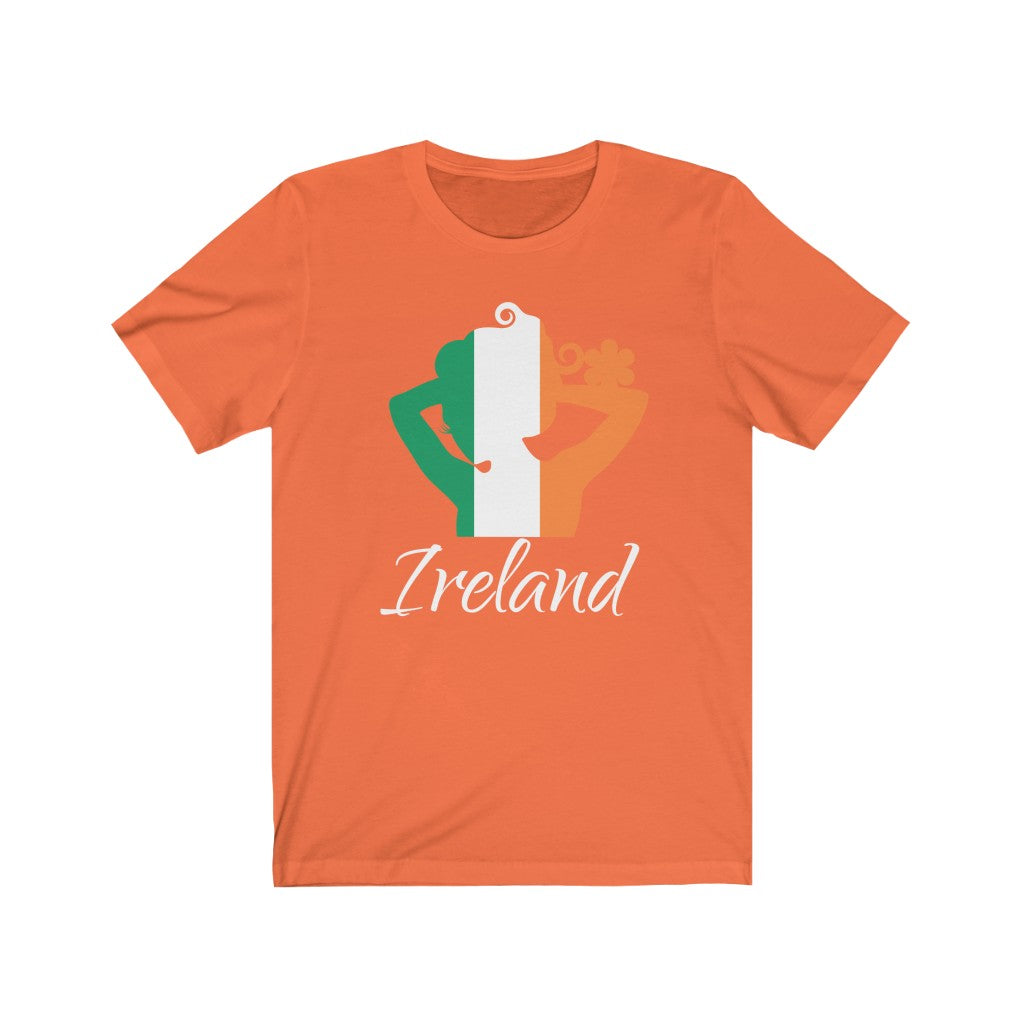 Ireland Lady Flag Premium Tee 2 - Unisex