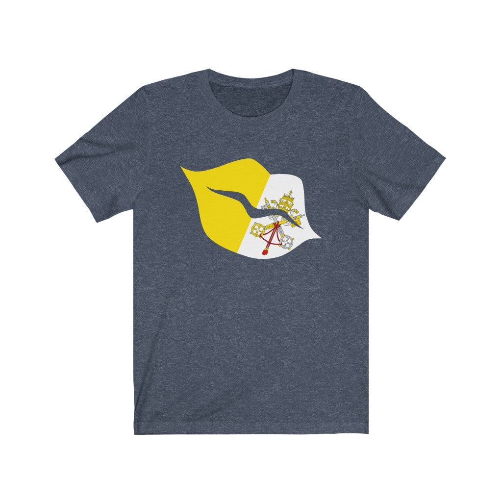 Holy See Lips Flag Premium Tee - Unisex