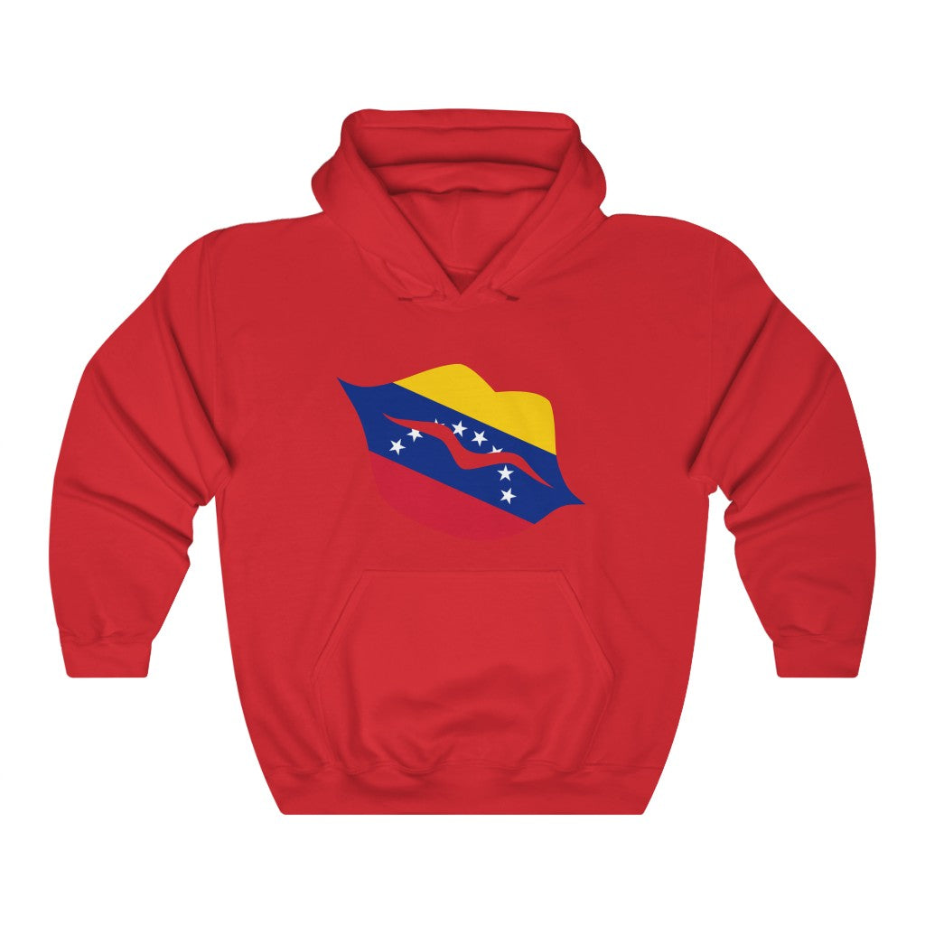 Venezuela Lips Flag Hoodie Sweatshirt - Unisex